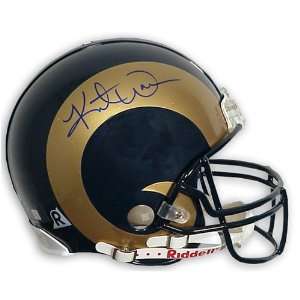  Kurt Warner Signed Rams Pro Helmet
