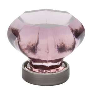   Old Town 1 Violet Crystal Cabinet Knob with Soli