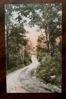 MAPLE LANE LAKE SUNAPEE NH Postcard 1907 NEW HAMPSHIRE  