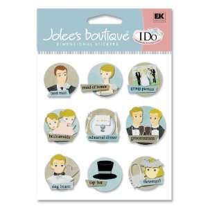  EK Success Jolees Boutique Wedding Party Token Stickers 
