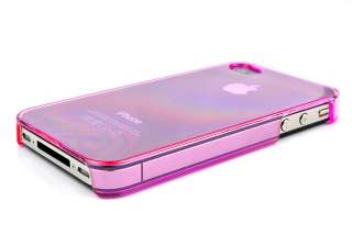 New Clear Pink Hard Back Case Cover for Apple iPhone 4 4G 4S 4TH OS 
