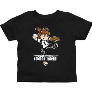   Tigers Toddler Girls Softball T Shirt   Black