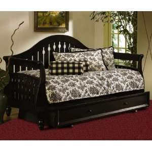  Fraser Daybed With Link Spring in Distressed Black Finish 