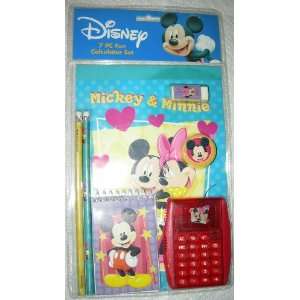    Disney Mickey & Minnie 7 PC Fun Caclator Set