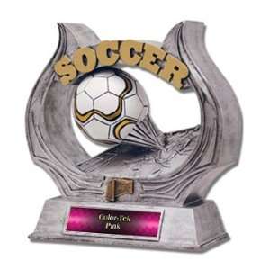  Hasty Awards 12 Custom Soccer Ultimate Resin Trophies PINK 