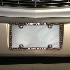  Louisville Cardinals Thin Rim Mini Logo License Plate 