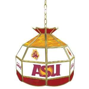   State University Stained Glass 16 Inch Tiffany Lamp Electronics