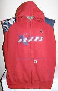 CHICAGO BEARS HOODIE by NO HUDDLE DEEP CORAL w/LOGO 2XL  