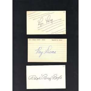  Ray Lucas Giants Dodgers signed autograph 3X5 JSA   Sports 
