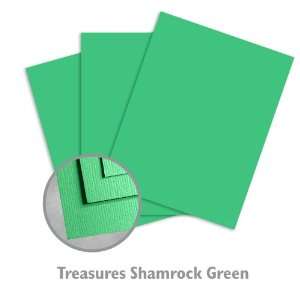  Treasures Shamrock Green Cardstock   250/Package Office 