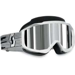  Scott USA Hustle Snowcross Goggles   White Frame/Silver 