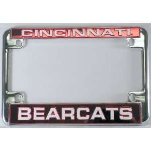  of Cincinnati Bearcats Chrome Motorcycle License Plate Frame RV 