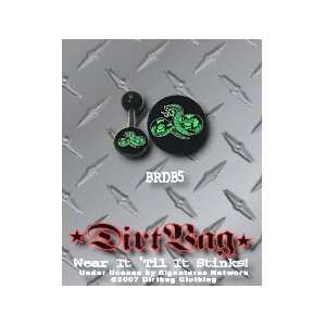  Dirt Bag Tongue Ring Snake Jewelry