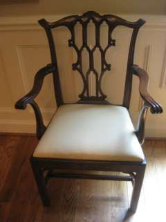 Vintage Chippendales Dining Room Chairs, Set of 8  