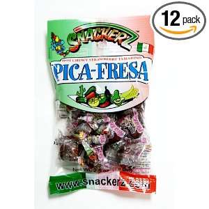 Snackerz Pica Fresa, 2.5 Oz. Packages (Pack of 12)  