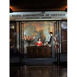  Receptionist at RCA Executive Offices in RCA Building in 