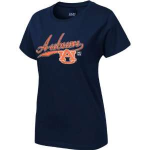  Auburn Tigers Womens Navy Cheer Town T Shirt Sports 