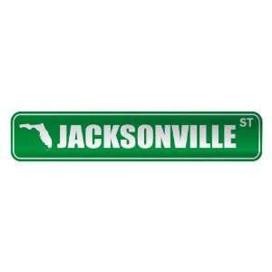   JACKSONVILLE ST  STREET SIGN USA CITY FLORIDA