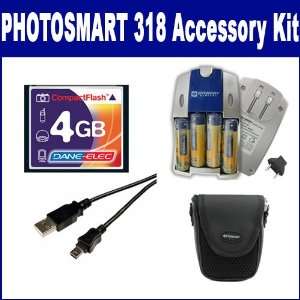 HP PhotoSmart 318 Digital Camera Accessory Kit includes T44655 Memory 