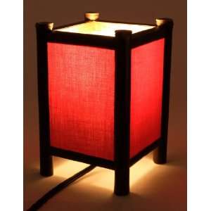 Dimming Decorative Lamp   Square Contemporary Red Shoji Lantern Design 