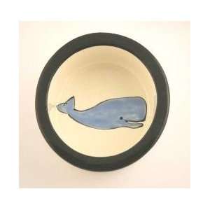    Melia Whale Design Ceramic Dog Bowl SMALL