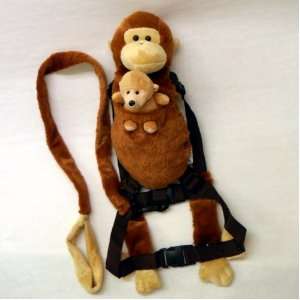  Baby Harness Backpack with Monkey and Baby Monkey   Makes 