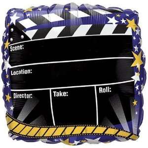 18 Clapperboard Stars   Party Themed Balloon Toys & Games