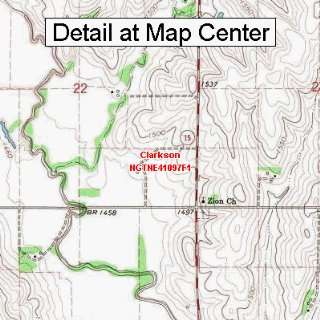   Topographic Quadrangle Map   Clarkson, Nebraska (Folded/Waterproof