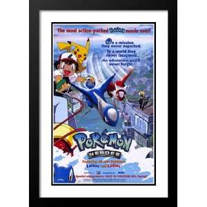  Pokemon Heroes 20x26 Framed and Double Matted Movie Poster   Style 