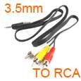 VGA to TV Converter S Video Stereo Cable Adapter 3 RCA  