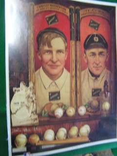 Baseball LEGENDS Poster Ty Cobb & Christy Mathewson  