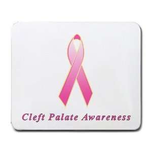 Cleft Palate Awareness Ribbon Mouse Pad