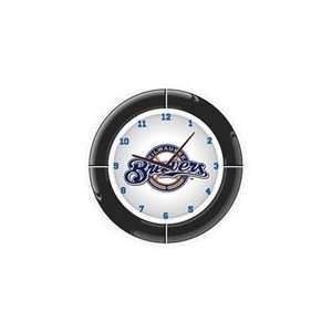  Milwaukee Brewers MLB Team Neon Everbright Wall Clock 