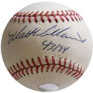 Matt Williams 43/94 Autographed Baseball   Cleveland Indians  
