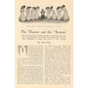  1909 Theater System Production of Plays 