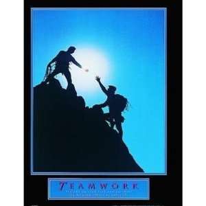  Teamwork Climbers Poster Print