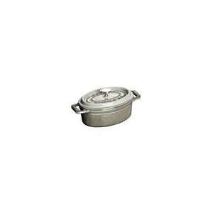 Staub Mini Oval Cocotte   0.25Qt   Graphite Grey  Kitchen 