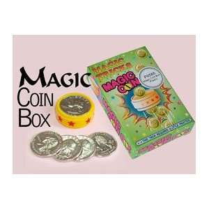  Magic Coin Box  Plastic  Beginner Close Up Magic T Toys 