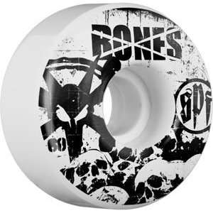  Bones SPF Skulls 60mm Slim Skateboard Wheels (Set Of 4 