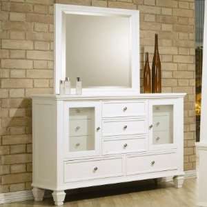   Beach 11 Drawers Dresser in White by Coaster Co. (Shown with Optional