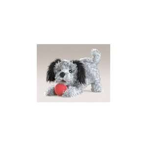  Dog, mall Scruffy Dog Hand Puppet   By Folkmanis Office 