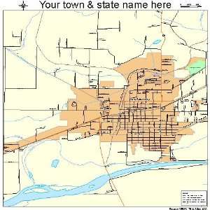  Street & Road Map of Sedro Woolley, Washington WA 