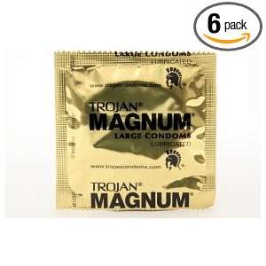  Trojan Magnum Lubricated Condom 3pack (box of 6) Health 