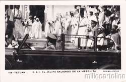 MOROCCO   Tetuan   S.A.I. El Jalifa saliendo de la Mezquita 1955 