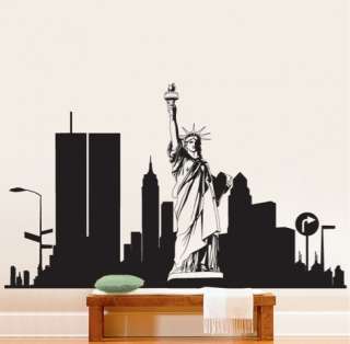 Vinyl Wall Decal Sticker NEW YORK CITY Statue Liberty  