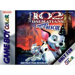 102 Dalmatians   Puppies to the Rescue GBC Instruction Booklet (Game 
