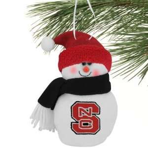 North Carolina State Wolfpack 6 Plush Snowman Ornament  