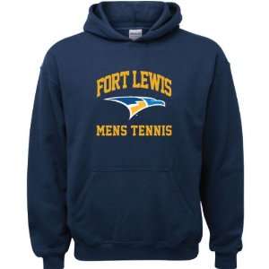 Fort Lewis College Skyhawks Navy Youth Mens Tennis Arch Hooded 
