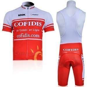  COFIDIS Strap Cycling Jersey Set(available Size S,M, L 