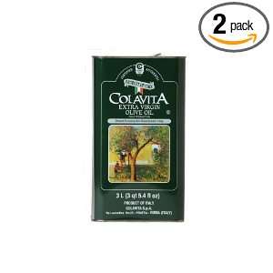 Colavita Extra Virgin Olive Oil Oils, 101 Ounce Tins (Pack of 2 